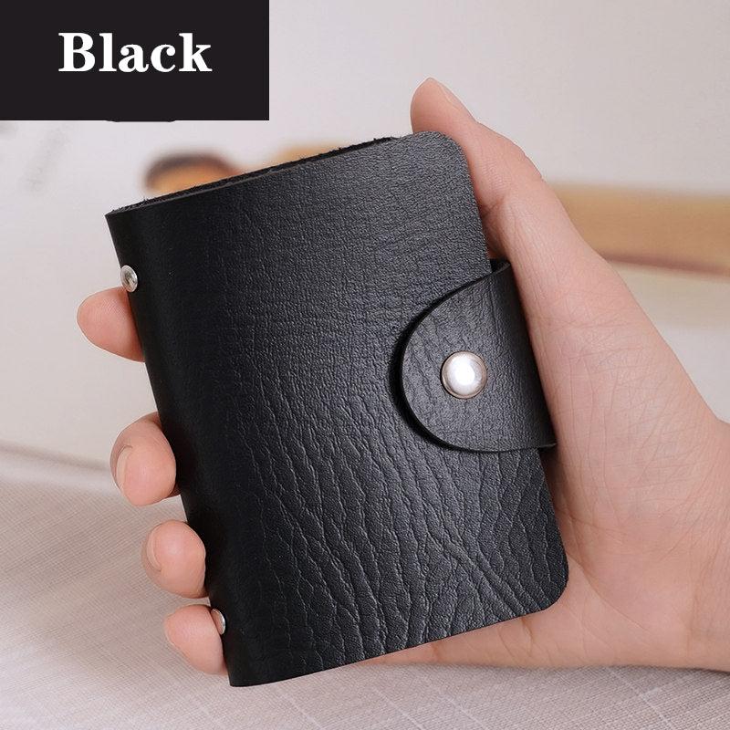 24 Card Slots PU Leather Credit Card Holder Business Card Holder