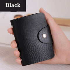 24 Card Slots PU Leather Credit Card Holder Business Card Holder