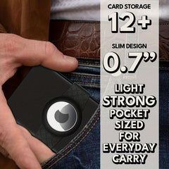 Aluminum Card Holder RFID Blocking Anti-theft Case with Airtag Holder