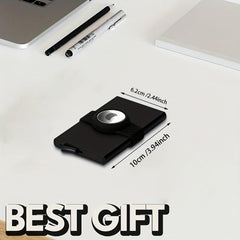 Aluminum Card Holder RFID Blocking Anti-theft Case with Airtag Holder