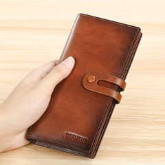 Men's Coin ID Card Wallet PU Leather Pocket