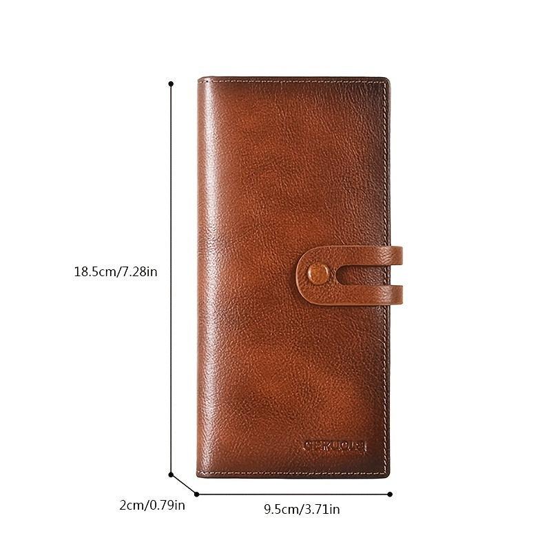Men's Coin ID Card Wallet PU Leather Pocket