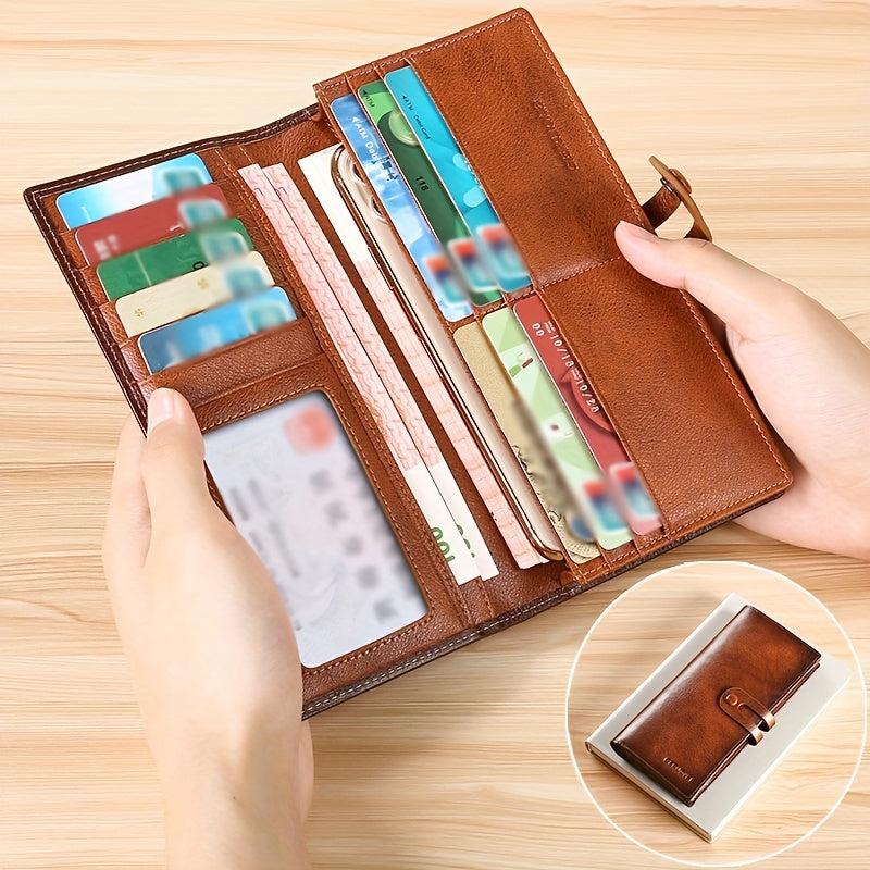 Men's Coin ID Card Wallet PU Leather Pocket