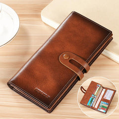 Men's Coin ID Card Wallet PU Leather Pocket