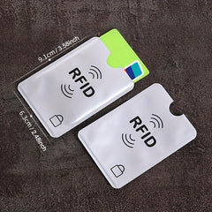 Men's Aluminium Anti Theft Bank Sleeve Wallet RFID Blocking