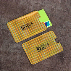 Men's Aluminium Anti Theft Bank Sleeve Wallet RFID Blocking