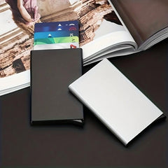 RFID Blocking Card Holder Aluminum Alloy Pop up Money Clip For Men