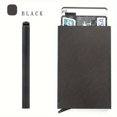 RFID Blocking Card Holder Aluminum Alloy Pop up Money Clip For Men