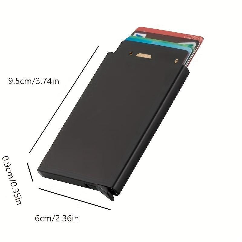RFID Blocking Card Holder Aluminum Alloy Pop up Money Clip For Men