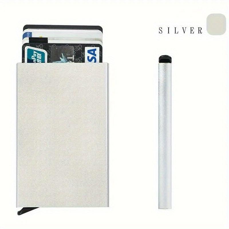 RFID Blocking Card Holder Aluminum Alloy Pop up Money Clip For Men