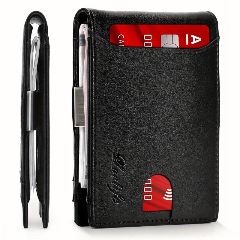 Lovlife Men's RFID Blocking Slim Wallet with Money Clip - 13 Slots