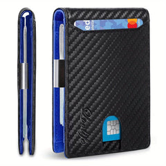 Lovlife Men's RFID Blocking Slim Wallet with Money Clip - 13 Slots