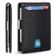 Lovlife Men's RFID Blocking Slim Wallet with Money Clip - 13 Slots