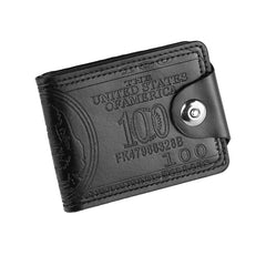 RFID Leather Wallet Men Vintage Thin Short Credit Card Holder Money Bag