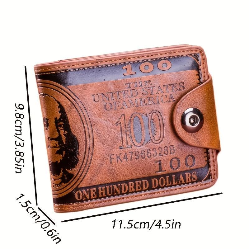 RFID Leather Wallet Men Vintage Thin Short Credit Card Holder Money Bag