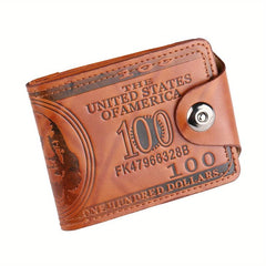 RFID Leather Wallet Men Vintage Thin Short Credit Card Holder Money Bag