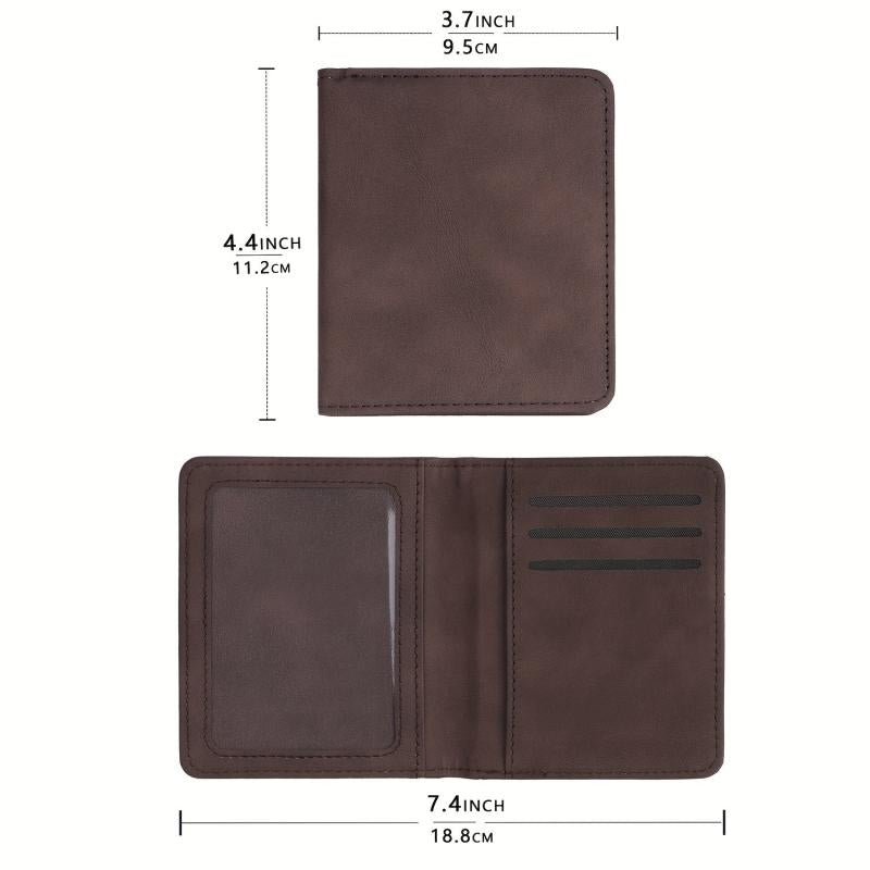 RFID Blocking Card Holder Bifold Leather Slim Wallet