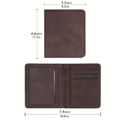 RFID Blocking Card Holder Bifold Leather Slim Wallet