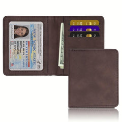RFID Blocking Card Holder Bifold Leather Slim Wallet