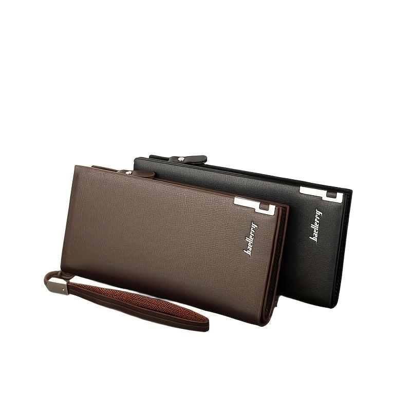 Men's Long Wallet Zipper Mobile Phone Bag Multifunctional Clutch