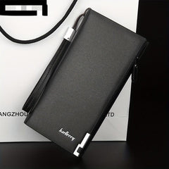 Men's Long Wallet Zipper Mobile Phone Bag Multifunctional Clutch