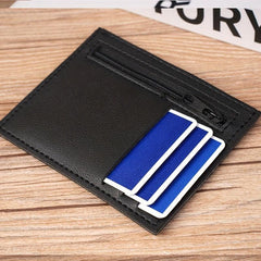 Men's Leather Wallet Coin Purse Ultra thin Personalized Money Card Holder