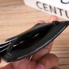 Men's Leather Wallet Coin Purse Ultra thin Personalized Money Card Holder