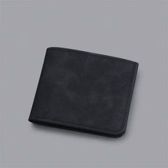 Men Wallet Brown Gray Card Holder PU Leather Money Clip