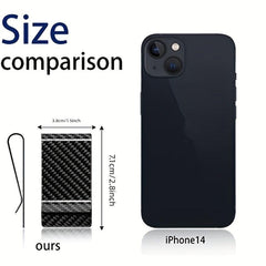 Men's Carbon Fiber Money Clip Minimalist Pocket Wallet