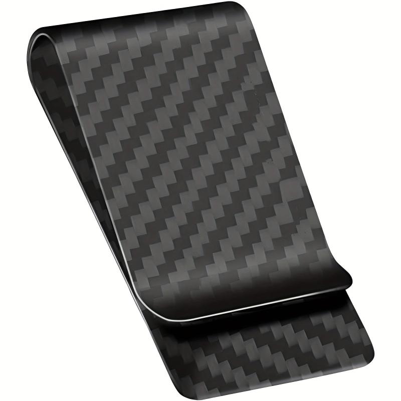 Men's Carbon Fiber Money Clip Minimalist Pocket Wallet
