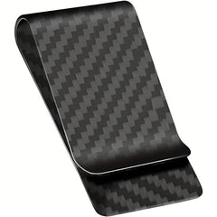 Men's Carbon Fiber Money Clip Minimalist Pocket Wallet
