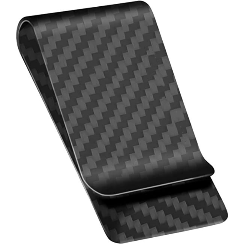 Men's Carbon Fiber Money Clip Minimalist Pocket Wallet