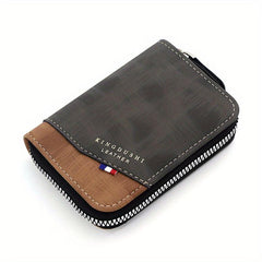 Vintage PU Leather Card Holder Coin Purse For Men