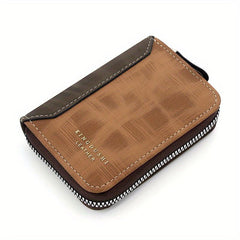 Vintage PU Leather Card Holder Coin Purse For Men