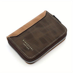 Vintage PU Leather Card Holder Coin Purse For Men
