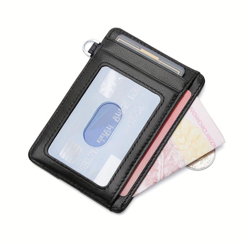 Men's Letter Pattern Short Wallet PU Leather Multiple Card Slots Purse