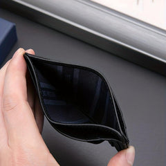 Men's Letter Pattern Short Wallet PU Leather Multiple Card Slots Purse