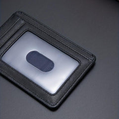Men's Letter Pattern Short Wallet PU Leather Multiple Card Slots Purse