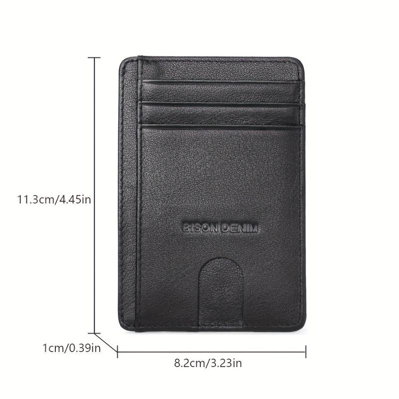 Men's Letter Pattern Short Wallet PU Leather Multiple Card Slots Purse