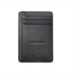 Men's Letter Pattern Short Wallet PU Leather Multiple Card Slots Purse