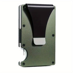 RFID Blocking Metal Money Clip Wallet