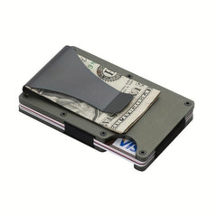 RFID Blocking Metal Money Clip Wallet