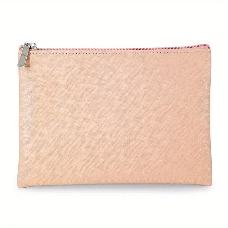 Portable Makeup Lipstick Bag Solid Square Cosmetic Bag Travel Accessories