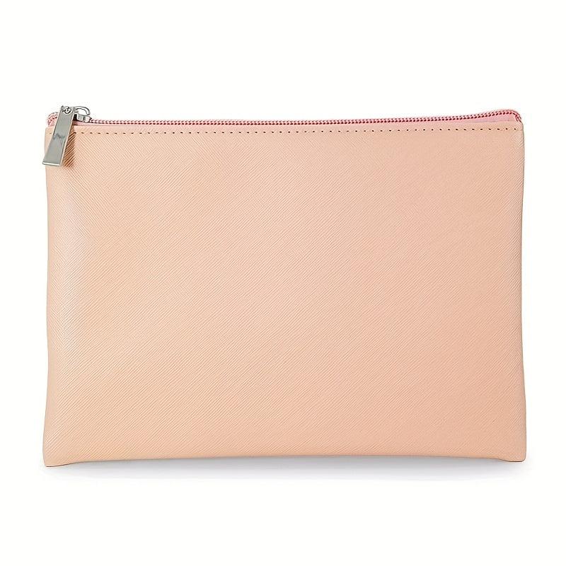 Portable Makeup Lipstick Bag Solid Square Cosmetic Bag Travel Accessories