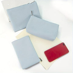Portable Makeup Lipstick Bag Solid Square Cosmetic Bag Travel Accessories