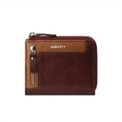 Men's Zipper Wallet Large Capacity Coin Cash Purse