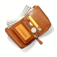 Men's Zipper Wallet Large Capacity Coin Cash Purse