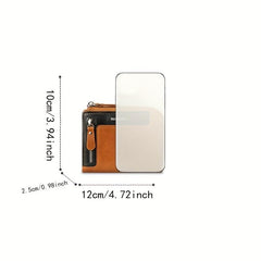 Men's Zipper Wallet Large Capacity Coin Cash Purse