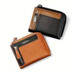 Men's Zipper Wallet Large Capacity Coin Cash Purse