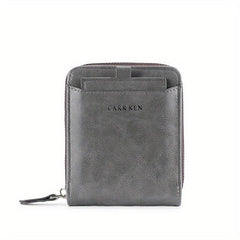 Men's Vintage Business Wallet With Zipper Coin Wallet